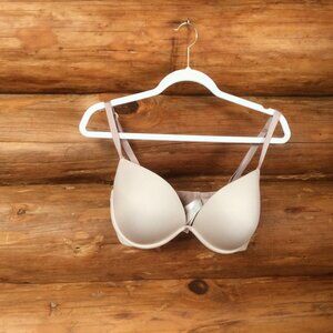 Victorias Secret Nude Wear Everywhere Super Push Up PINK Bra Size 36DD